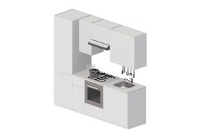 3D Kitchens - Complete kitchen with appliances - Ikea - Metod - Voxtorp