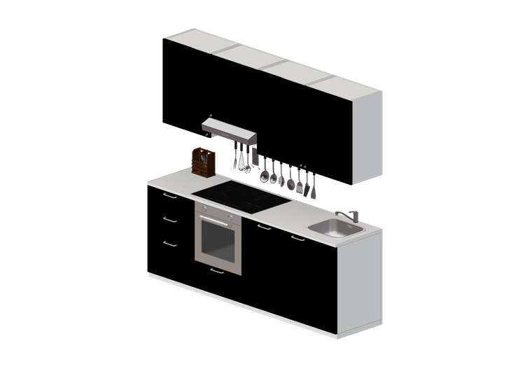 Cozinhas 3D - Cozinha com eletrodomésticos - Ikea - Metod -... Cozinhas 3D - Cozinha com eletrodomésticos - Ikea - Metod -...