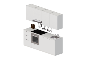 3D K&uuml;chen - K&uuml;che komplett mit Elektroger&auml;ten - Ikea - Metod - Maximera - Ringhult