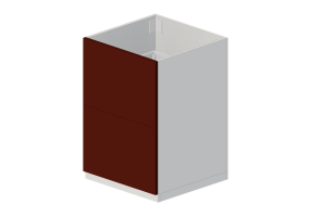 Bases 3D - Lavatório com gabinete de madeira envernizada - Ikea - Metod