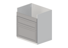 3D Unterschr&auml;nke - Unterschrank f&uuml;r Sp&uuml;le aus Holz lackiert - Ikea - Metod - Bodbyn