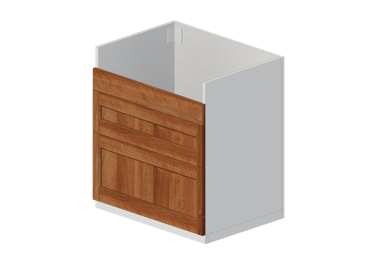 Basi 3D - Mobile base per lavello in legno laccato - Ikea -... Basi 3D - Mobile base per lavello in legno laccato - Ikea -...