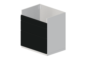 3D Bases - Armario bajo de madera lacada para fregadero - Ikea - Metod - Uppl&ouml;v