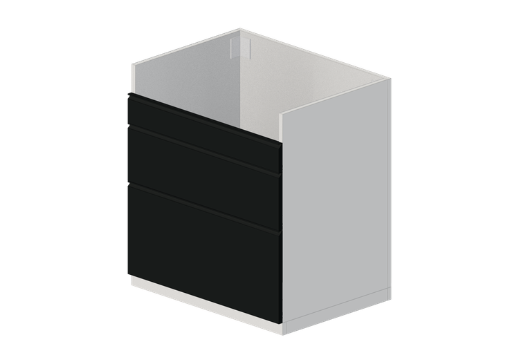 Basi 3D - Mobile base per lavello in legno laccato - Ikea -... Basi 3D - Mobile base per lavello in legno laccato - Ikea -...