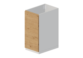 Armoires inf&eacute;rieures 3D - &Eacute;l&eacute;ment bas pour &eacute;vier en bois laqu&eacute; - Ikea - Metod - Voxtorp