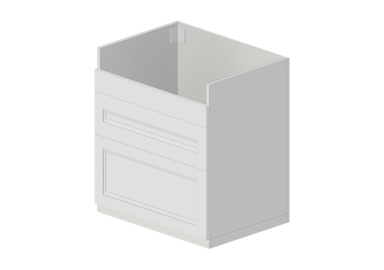 Armoires inférieures 3D - Élément bas évier en bois laqué -... Armoires inférieures 3D - Élément bas évier en bois laqué -...