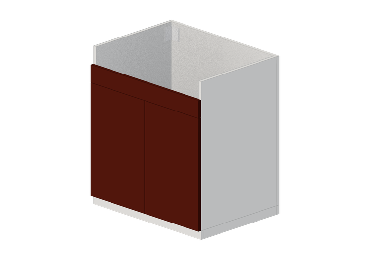 Basi 3D - Mobile base per lavello in legno laccato - Ikea -... Basi 3D - Mobile base per lavello in legno laccato - Ikea -...