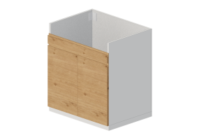 3D Bases - Armario bajo de madera lacada para fregadero - Ikea - Metod - Voxtorp