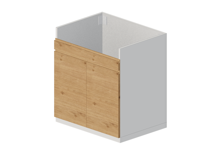 Armoires inférieures 3D - Élément bas pour évier en bois... Armoires inférieures 3D - Élément bas pour évier en bois...