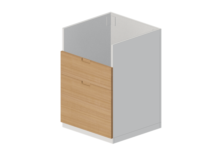 Basi 3D - Mobile base per lavello in legno laccato - Ikea -... Basi 3D - Mobile base per lavello in legno laccato - Ikea -...