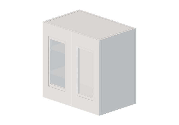 Armoires supérieures 3D - Élément mural en bois laqué -... Armoires supérieures 3D - Élément mural en bois laqué -...