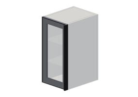 3D Hanging cabinets - Wall cabinet in lacquered wood - Ikea - Metod - Hejsta