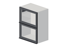 3d H&auml;ngeschr&auml;nke - H&auml;ngeschrank aus Holz lackiert - Ikea - Metod - Hejsta