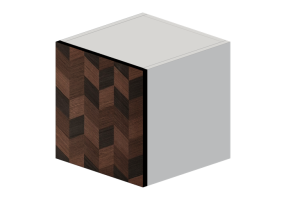 Armoires sup&eacute;rieures 3D - &Eacute;l&eacute;ment mural horizontal en bois laqu&eacute; - Ikea - Metod - Hasslarp