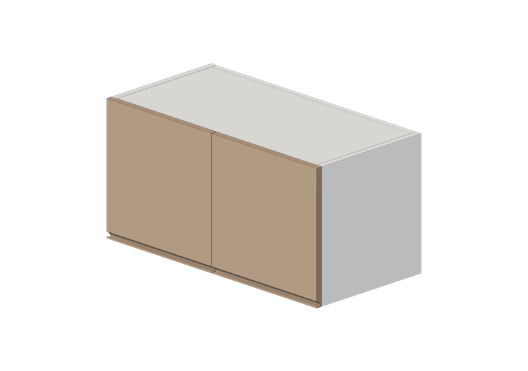 Colgantes 3D - Mueble alto horizontal de madera lacada -... Colgantes 3D - Mueble alto horizontal de madera lacada -...