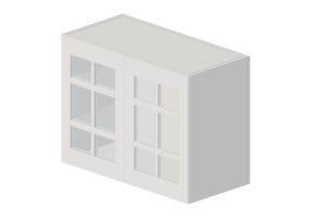 3D Hanging cabinets - Wall cabinet in lacquered wood - Ikea - Metod - Stensund