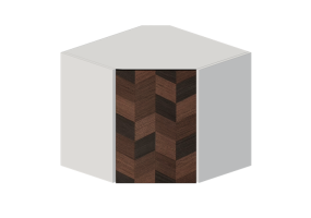 3d H&auml;ngeschr&auml;nke - Wandeckschrank aus Holz lacckiert - Ikea - Metod - Hasslarp