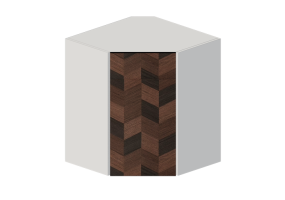 3d H&auml;ngeschr&auml;nke - Wandeckschrank aus Holz lacckiert - Ikea - Metod - Hasslarp