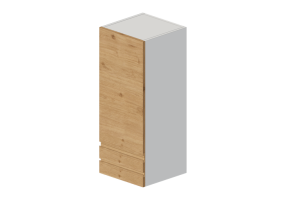 Arm&aacute;rios a&eacute;reos 3D - Prateleira suspensa de madeira envernizada - Ikea - Metod - Maximera - Voxtorp