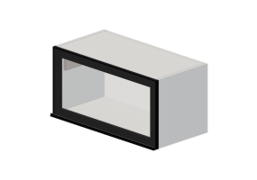 Colgantes 3D - Armario de pared de madera lacada - Ikea - Metod - Hejsta