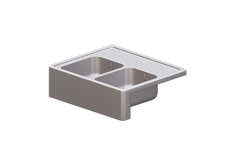 Fregaderos 3D - Fregadero en cromo mate - Ikea - Bredsjӧn -... Fregaderos 3D - Fregadero en cromo mate - Ikea - Bredsjӧn -...