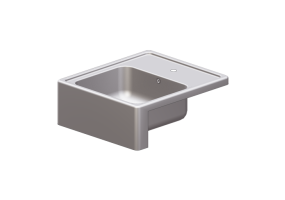 Lavabos et &eacute;viers 3D - &Eacute;vier en chrome mat - Ikea - Bredsjӧn