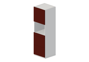 Colunas 3D - Móvel de coluna c/ espaço p/ eletrodomésticos - Ikea - Metod