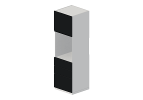 Colunas 3D - M&oacute;vel de coluna c/ espa&ccedil;o p/ eletrodom&eacute;sticos - Ikea - Metod - Maximera - Uppl&ouml;v