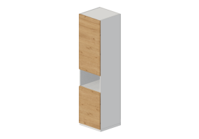 Colonne 3D - Mobile a colonna con incasso elettrodomestici - Ikea - Metod - Voxtorp