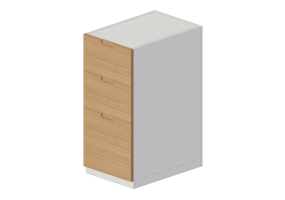 Meubles 3D - Meuble en bois laqué - Ikea - Metod - Maximera - Fröjered
