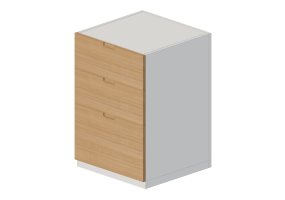 Móveis 3D - Móvel de madeira envernizada - Ikea - Metod - Maximera - Fröjered