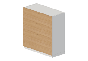 Móveis 3D - Móvel de madeira envernizada - Ikea - Metod - Maximera - Fröjered