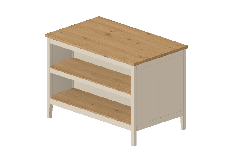 Mobili 3D - Isola per cucina in legno laccato - Ikea -... Mobili 3D - Isola per cucina in legno laccato - Ikea -...