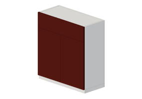 3D Furniture - Corner cabinet in lacquered wood - Ikea - Method