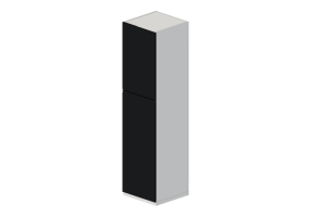 Muebles 3D - Armario de madera lacada - Ikea - Metod - Uppl&ouml;v