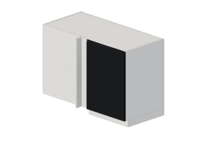 3D Furniture - Corner cabinet in lacquered wood - Ikea - Method