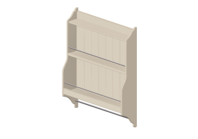 3D Zubeh&ouml;r - Tellerregal aus Holz lackiert - Ikea - Tornviken