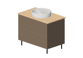 Lavabos 3D - Mueble de madera lacada con lavabo - Ikea - Godmorgon