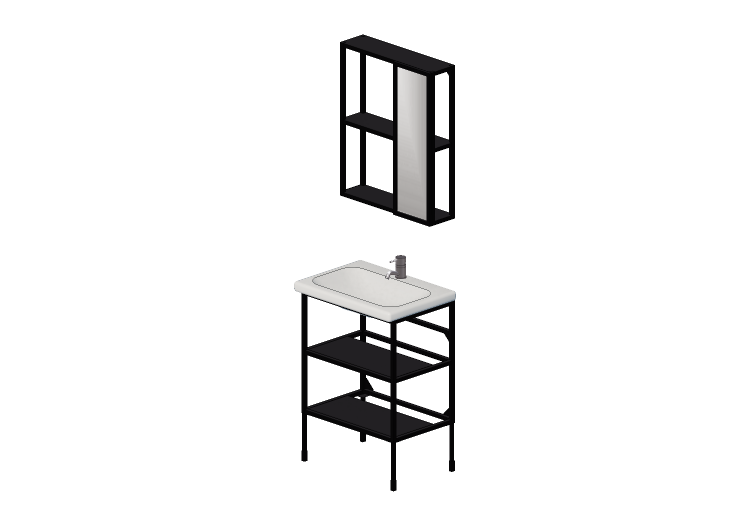 Móveis 3D - Composição p/ banheiro - Ikea - Enhet - IKEA Móveis 3D - Composição p/ banheiro - Ikea - Enhet - IKEA