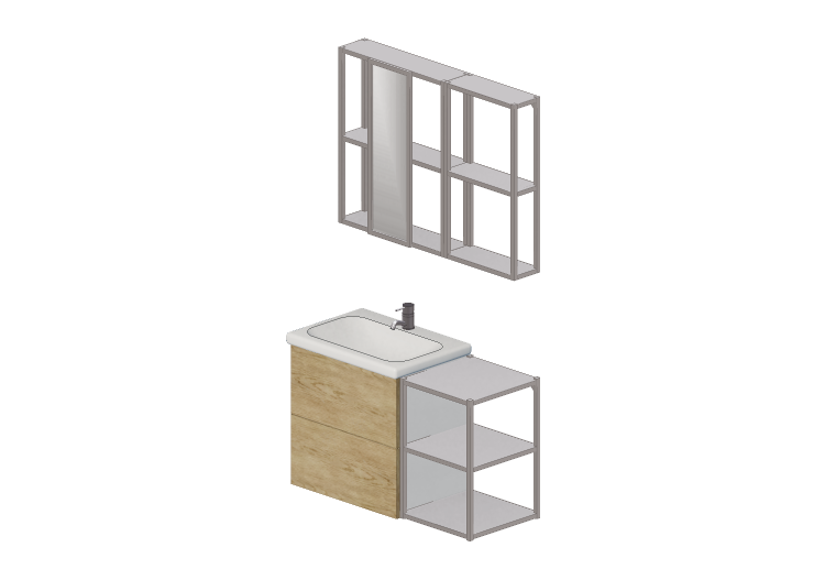 Meubles 3D - Combinaison pour salle de bain - Ikea - Enhet... Meubles 3D - Combinaison pour salle de bain - Ikea - Enhet...