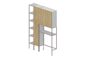 M&oacute;veis 3D - Composi&ccedil;&atilde;o p/ banheiro - Ikea - Enhet