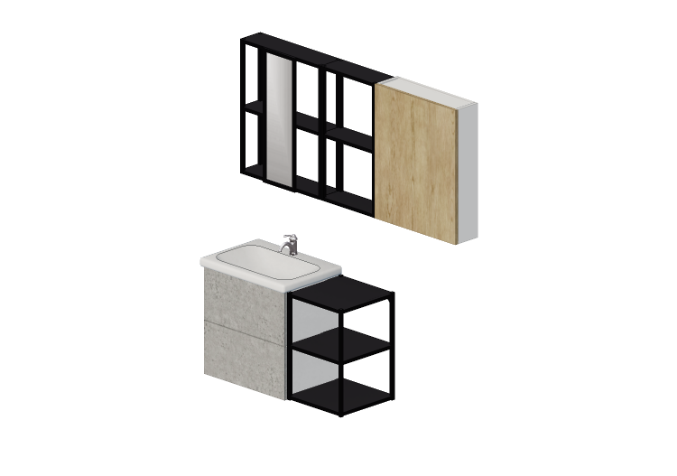 Meubles 3D - Combinaison pour salle de bain - Ikea - Enhet... Meubles 3D - Combinaison pour salle de bain - Ikea - Enhet...