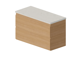 Meubles 3D - Meuble pour lavabo en bois - Ikea - Godmorgon