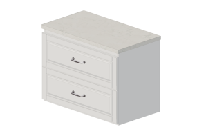 3D Furniture - Lacquered wooden washbasin cabinet - Ikea - Godmorgon