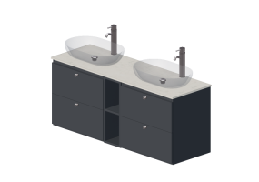 Muebles 3D - Composici&oacute;n de ba&ntilde;o - Ikea - Godmorgon - Oxmyren
