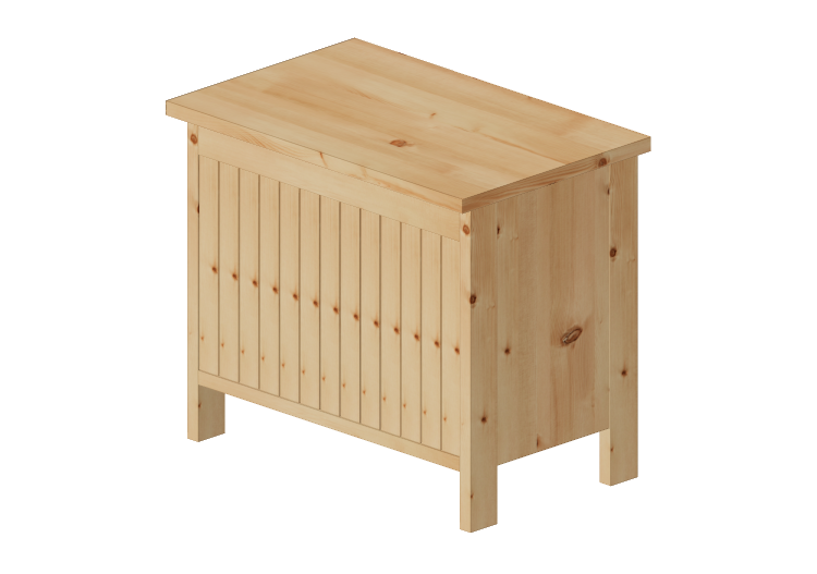 Muebles 3D - Banco con compartimento de madera - Ikea -... Muebles 3D - Banco con compartimento de madera - Ikea -...