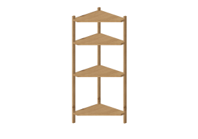 3D Furniture - Wooden shelf - IKEA - R&aring;grund