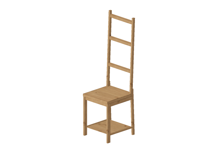 3D Furniture - Wooden tablecloth hanging chair - IKEA -... 3D Furniture - Wooden tablecloth hanging chair - IKEA -...