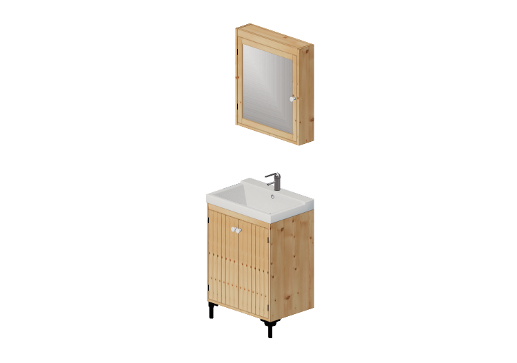 Meubles 3D - Composition de salle de bain - Ikea - Silverån... Meubles 3D - Composition de salle de bain - Ikea - Silverån...