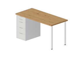 Escritorios 3D - Escritorio de madera - Ikea - Alex - Lagkapten